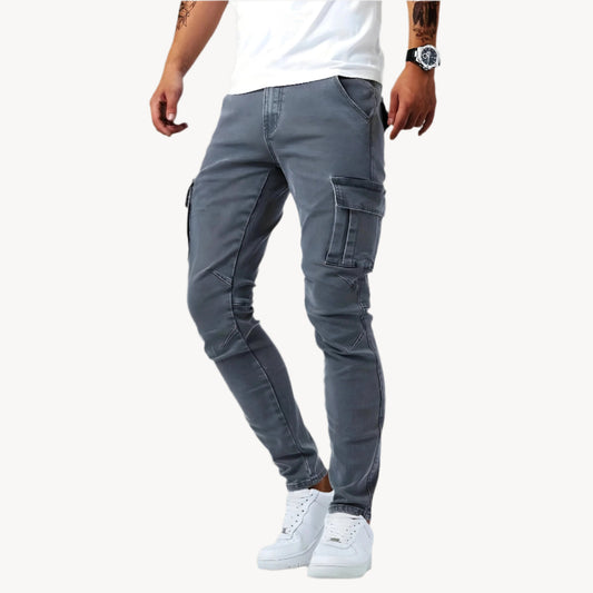 Barberries | Stretch-Jeans-Cargohose für Herren